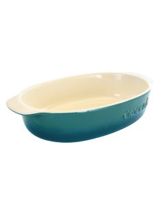 Crock Pot Artisan 2.5 Quart Oval Stoneware Casserole in Gradient Teal