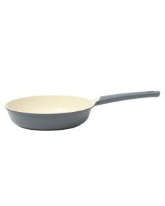 Oster Rooney 12 Inch Ceramic Nonstick Cast Aluminum Frying Pan in Grey